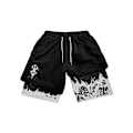 Miniatyrbillede 1 af 5: Anime Gym Shorts Herr Dam Berserk Manga 3d Print 2 I 1 Performance Shorts Träning Sommar Quick Dry Compressionshort Byxor 14 M 14 M