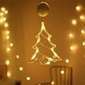 Miniatyrbild 7 av 7: Julstjärne Fönsterlampor, 3-pack LED Hängande Julbelysning med Sugkoppar Christmas tree