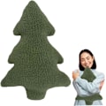Miniatyrbilde 3 av 7: Julegran pute 15,8x11 tommer 3d treformet pute plysj fylling dekorativ pute søt myk soverom juledekor for stue, sofa kasteputer 40x28 cm