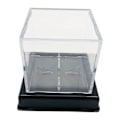 Miniatyrbild 2 av 4: Transparent fyrkantig displaylåda för baseboll, docka för levande