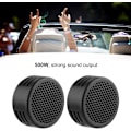 Miniatyrbillede 5 af 8: Diskant Bilhøjttaler Tweeter, Minihøjttaler Audio Tweeter 35mm 98dB Højttaler Bilhøjttaler Sort 12V 500W