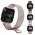 Miniatyrbillede 2 af 7: Metallrem til Fitbit Versa 2 3 4 Lite Sense Band Håndled Milanese Sense 2 Erstatningsmagnetsløjfe Armbånd Fit Bit Watchband Guld Versa