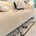 Miniatyrbillede 3 af 7: 1:a Jacquard Plysch Sofaovertrekk Sklisikring Sofa Underlag Anti Katt Skrape Sofaovertrekk Møbelbeskyttelse For Soverom Kontor Stue Hjemmeinnredning