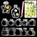 Pikkukuva 1 / 7: Kuivattujen kukkien kirjanmerkit - 40 läpinäkyvää DIY-kukka-kirjanmerkkiä lapsille, opiskelijoille käsitöihin Green