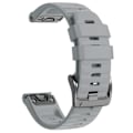 Miniatyrbild 1 av 7: 22 mm 26 mm silikonrem för Garmin Fenix ​​7X 7 Pro Solar/6X 6 Sapphire 5 5X Plus 3 3HR/Epix QuickFit WatchBand 1:1 Officiellt band style1 Grå style1 Gray QuickFit 22mm