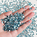 Pikkukuva 1 / 4: 14400 kpl Punaiset Litteät Strassit DIY-Töihin, Akvamariini, SS20, 4,6-4,8 mm Aquamarine SS20/14400pcs
