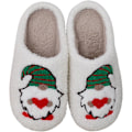 Miniatyrbillede 1 af 8: Jule-Slippers med Elg-Motiv, Blød og Varmt for Kvinder og Mænd Dwarf M 36/37 EU