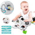 Miniatyrbillede 5 af 8: 1 Tummy Time Pude, ammepude med tyggelegetøj og spejl-legetøj til sikker og sjov mavetid, styrker muskler, egnet til babyer Paint: