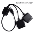 Miniatyrbilde 5 av 5: SQBB 2 i 1 Adapter Converter uten driver for PS2 til PS3 Joypad Gamepad Til for PS3 PC USB Spillkontroller Adapter Bytt ut