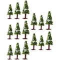 Miniatyrbild 4 av 5: 15 st Trädavdelning Woodland Scenics Miniatyr Dickens Bas Julgran Figurer Tillbehör 12,5 cm * 4 cm