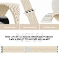 Miniatyrbillede 4 af 7: Flettet Solo Loop til Apple Watch-rem 40mm 44mm 49mm 45mm 41mm 38mm 42mm Elastisk rem iWatch serie 9 8 7 se Ultra 2 Strop Sort Unity S-størrelse