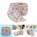 Miniatyrbillede 9 af 10: Rhinestone Crystal Mesh Strykjärn På Bandning Pärlbroderi Applikation Bröllopsklänning Skor Trim L35MM-7