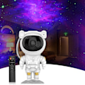 Miniatyrbillede 1 af 8: Astronautstjerneprojektor Natlampe med Timer, Fjernbetjening og 360° Justerbart Design, Astronaut Nebulo Galaxy Natlampe Projektor til Børn Voksne