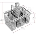 Miniatyrbilde 2 av 5: Bestikkurv til oppvaskmaskin (avtakbart håndtak)