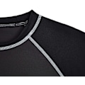 Miniatyrbillede 2 af 5: Herre kortærmet hurtigtørrende badetop surf UV solbeskyttelse badedragt (gråsort) M Grayblack Grayblack m