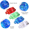 Miniatyrbilde 4 av 5: 100 stk Led Finger Lights, blinkende Light Up Rings-yujia