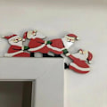 Miniatyrbillede 4 af 7: Jule dørkarm dekorationer, sjove julemand træ dørkarm dekorationer, hjem fest bord scene dekoration pro