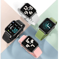 Miniatyrbild 4 av 4: Smartklocka, Puls Sömn Fitness Termometer Steg Bluetooth Klocka (svart),