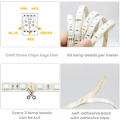 Miniatyrbilde 3 av 8: 5M RGB LED-lysstripe - Dimbar SMD5050, 12V, 300 LEDer, IP65 Vanntett, Fargeendring med IR-fjernkontroll & Strømforsyning RGB LED Strip Set（IR Only）