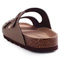 Miniatyrbillede 5 af 7: Crestar Kvinnor Classic Cork Tompa Nya Unisex Suede Flats Sandaler Med Arch Support Summer Beach Slides Justerbara Buckle Skor Crestar Suede-AT 38