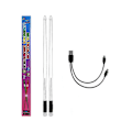 Miniatyrbilde 1 av 5: Led-lysende trommestikker 15 fargegradient USB Oppladbar+bryter elektroniske trommestikker for -bp [DB]