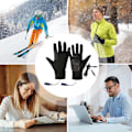 Miniatyrbild 3 av 8: Uppvärmda Skidhandskar, Vattentäta Batteridrivna Vinterarbetshandskar, Snöbräda Uppvärmd Utrustning Black L