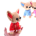 Miniatyrbild 5 av 5: Liten väst Chihuahua Hund plysch leksak stoppad ca 17 cm Barn Födelsedags julklapp 1 st Fyra färger [DB] Blå 1 st Blue 1 Pc
