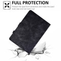 Miniatyrbild 5 av 5: SQBB För Samsung Galaxy Tab A 10.1 (2016) T580 / T585 Stötsäkert cover Pu Läder Butterfly Blommönster tryckt case Svart