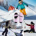 Miniatyrbild 4 av 8: Snowboard- och Skidhandskar | Vattentäta Anti-Halk Vinterhandskar för Män - Perfekta för Cykling, Vandring Pink C