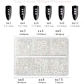 Pikkukuva 3 / 4: 7200 kpl Litteitä Strassisteja Käsitöihin, Läpinäkyvät, Sekalaiset 6 Kokoa Vahakynien Setillä, SS3-SS10 Transparent AB 6 Sizes/7200pcs