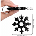 Pikkukuva 2 / 9: 2ST Snowflake Multitool 18 i 1 Bärbart rostfritt stål All Purpose Tool för dagliga resor Camping Adventure Daily Tool