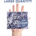 Miniatyrbillede 4 af 4: 14400 stk. Kongeblå Flade Rhinestones til DIY Håndværk, Safir, SS10, 2,7-2,9 mm Sapphire SS10/14400pcs