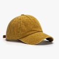 Miniatyrbilde 1 av 7: Vasket vanlig cap Retro Justerbar Original Klassisk Lågprofil Bomulls Golfhatt Ustrukturert Cap Herre Kvinner Ginger Justerbar