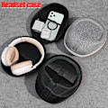 Miniatyrbilde 3 av 7: Universell hodetelefonveske for Sony WH-1000Xm4 MDR-ZX100 WH-CH720N hodetelefoner, oppbevaringsveske, hardt skall, hodetelefoner, G, pung, eske, A-Oxford Cloth Black