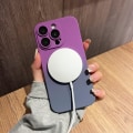 Miniatyrbillede 4 af 5: CQBB Magnetisk iPhone12Pro Max cover [kompatibel med MagSafe], sødt cover med gradientfarve til kvinder og mænd, blødt TPU-stødsikkert cover