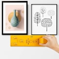 Miniatyrbilde 3 av 8: Bildeopphengingsverktøysett med vater, linjal, for hjemmekontor (1 stk) 1 pc