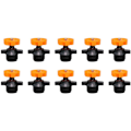 Miniatyrbillede 1 af 8: 10 stk. 360 Graders Rotations Sprinklerhoved, Automatisk Havevanding, Orange Orange 10 pcs