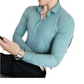 Pikkukuva 5 / 7: Miesten Pitkähihainen Kesä Slim Fit Stretch Business 2023 Uusi Miesten Pukupaita Musta Pitkähihainen M