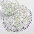Pikkukuva 3 / 4: 2880 kpl Läpinäkyvät AB-kristalliset litteät strassit käsitöihin, SS30, 6,3-6,5 mm Transparent AB SS30/2880pcs