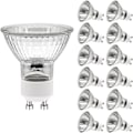 Miniatyrbild 1 av 5: GU10 Halogen Spotlight-lampor, (12-pack) Dimbara halogenlampor 2-stifts, 220V 50W Ljuskälla med lång livslängd 35w