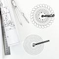 Miniatyrbild 4 av 5: Multifunktionellt ritverktyg, bärbar ritlinjal, lätt multifunktionell ritlinjal, skalinjal, allt-i-ett, för kreatörer, konstnärer