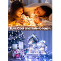 Miniatyrbild 1 av 4: 6-pack Batteridrivna Fejäljuslingor, 2 meter 20 LED Vattentäta för DIY-projekt Warm White and White 6 Pack