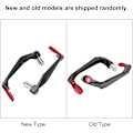 Miniatyrbilde 3 av 8: Motorsykkel bremsekoblingshendelbeskyttelse, 7/8 tommers motorsykkel bremsekoblingshendelbeskyttelse vakt universell aluminiumslegering motorsykkel styre bremsekoblingshendelbeskyttelse (rød) Färg: röd