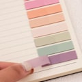 Pikkukuva 5 / 5: 1600 kpl Sticky Tabs Kirjan välilehdet, 80 väriä kirjoitettavat Morandi Sticky Tabs, Väri Sivumerkki Läpinäkyvät Sticky-Notes Välilehdet