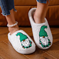 Miniatyrbilde 3 av 8: Koselige Julesko for Kvinner og Menn, Elgdesign Green Dwarf I 42/43 EU