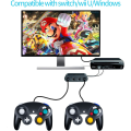 Miniatyrbild 5 av 5: CQBB Ave Gamecube-kontroller, trådbundna kontroller Klassisk handkontroll 2-pack Joystick för Nintendo och Wii Console Game Remote Green