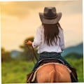 Miniatyrbild 4 av 6: Brun cowboyhatt, cowboyhatt bred brätte westernhatt brun cowboyhatt med bältesspänne mocka cowgirlhatt för män och kvinnor klä upp fest
