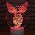 Miniatyrbild 8 av 10: 3D LED-hjort optisk illusionssensor nattlampa med smart T
