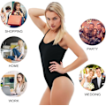 Miniatyrbild 6 av 6: Sömlös Shapewear, Justerbara Remmar Helkroppsshaper för Kvinnor, String Tummy Control XXL