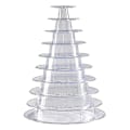 Miniatyrbillede 1 af 5: 6-etagers Rund Macaron Tårn Stativ i Plast - Display Stativ til Dessert - Macaronholder (FMY) 10 Tier